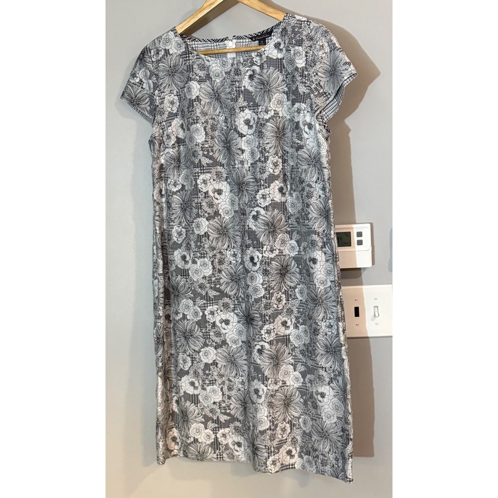Brooks Brothers Women's Size 12 Floral Print Sheath Dress Short Sleeve